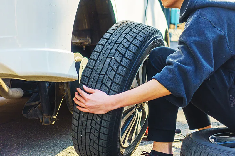 オイル交換、タイヤ交換